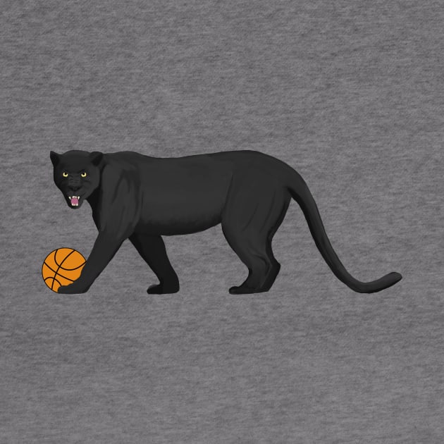 Basketball Black Panther by College Mascot Designs